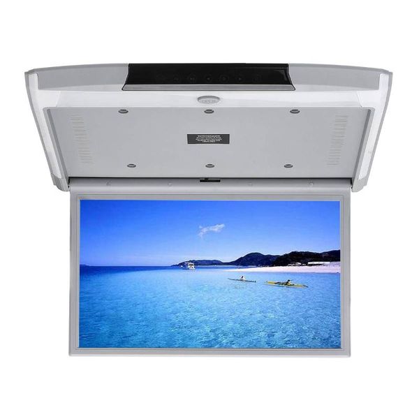 car video 15.6 inch monitor ceiling mount roof hd 1920x1080 4k ips screen hdmi/usb/sd/fm/speaker mp5 player radio