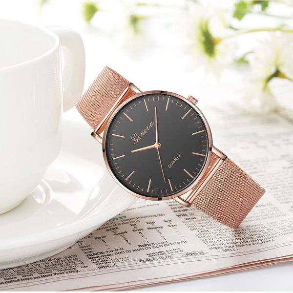 fashion casual watch woman man geneva women mesh bracelet classic quartz stainless steel wristwatch montre femme wristwatches, Slivery;brown
fashion casual watch woman man geneva women mesh bracelet classic quartz stainless steel wristwatch montre femme wristwatches, Slivery;brown