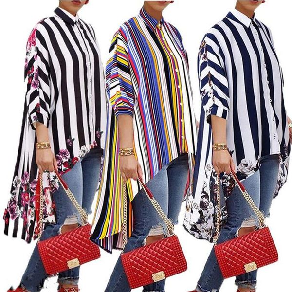 women's blouses & shirts women autumn blouse 2021 long sleeve fashion colorful striped shirt casual work office ol female blusas, White
women's blouses & shirts women autumn blouse 2021 long sleeve fashion colorful striped shirt casual work office ol female blusas, White