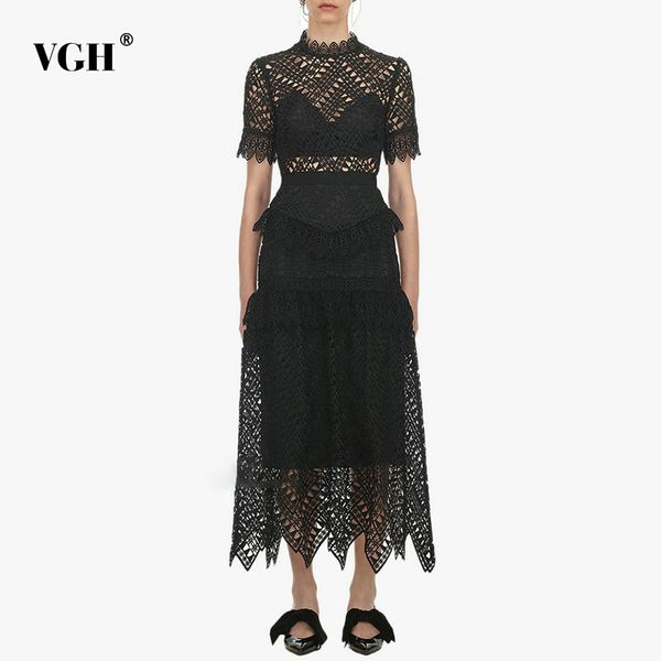 vgh hollow out dresses for women stand collar short sleeve high waist perspective dress female summer elegant fashion tide 210421, Black;gray
vgh hollow out dresses for women stand collar short sleeve high waist perspective dress female summer elegant fashion tide 210421, Black;gray