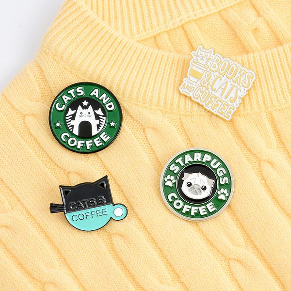 cats coffee enamel pin custom pug puppy cat cafe brooches badges bag shirt lapel pin buckle cute animal jewelry gift for friends 707 t2, Gray
cats coffee enamel pin custom pug puppy cat cafe brooches badges bag shirt lapel pin buckle cute animal jewelry gift for friends 707 t2, Gray
