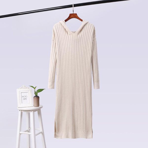 casual dresses warm long sleeve women sweater hooded dress autumn winter woman slim fashion solid knitting cotton ladies, Black;gray
casual dresses warm long sleeve women sweater hooded dress autumn winter woman slim fashion solid knitting cotton ladies, Black;gray