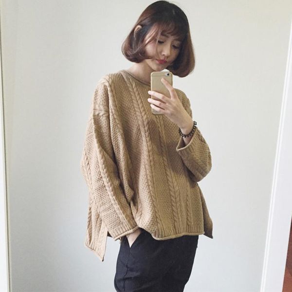 women's sweaters women pullovers autumn winter long-sleeved pull femme solid pullover female casual knitted sweater, White;black
women's sweaters women pullovers autumn winter long-sleeved pull femme solid pullover female casual knitted sweater, White;black