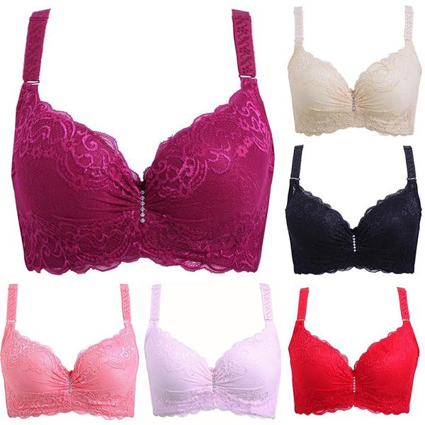 bras women's lace bra adjustable push up bralette side gathering furu c cup breathable brassiere women lingerie underwear, Red;black
bras women's lace bra adjustable push up bralette side gathering furu c cup breathable brassiere women lingerie underwear, Red;black