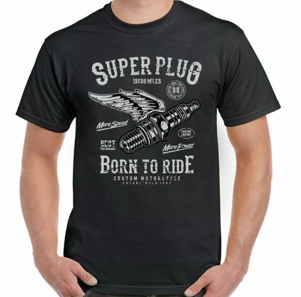 biker t-shirt motorbike bike custom motorcycle enthusiast super plug mens, White;black
biker t-shirt motorbike bike custom motorcycle enthusiast super plug mens, White;black