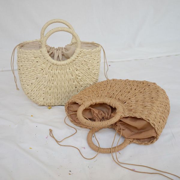 rattan capacity designer wicker ins woven hand beach half round straw bag, Black;red
rattan capacity designer wicker ins woven hand beach half round straw bag, Black;red