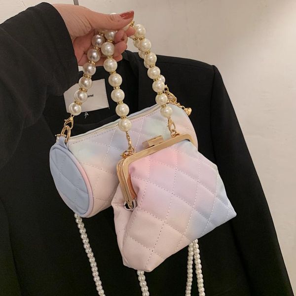 evening bags pearl shoulder belt design pink blue gradient pu leather crossbody for women 2021 simple ladies handbags
evening bags pearl shoulder belt design pink blue gradient pu leather crossbody for women 2021 simple ladies handbags