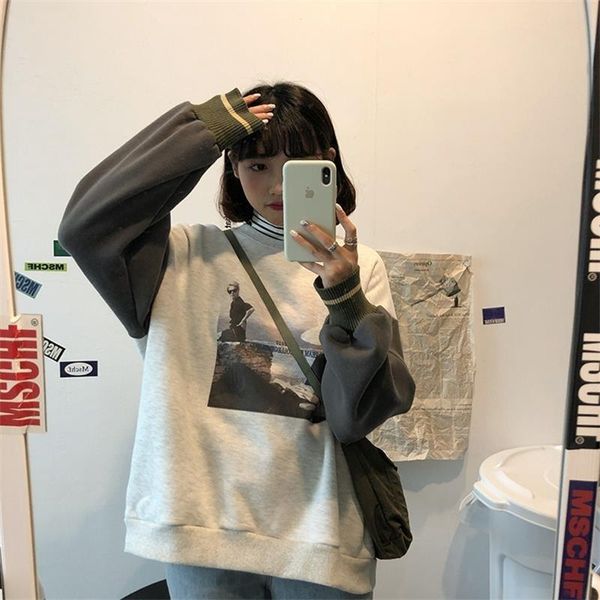 women's hoodies & sweatshirts japanese harajuku ulzzang casual loose ins vintage print sweatshirt female korean kawaii clothing for wom, Black
women's hoodies & sweatshirts japanese harajuku ulzzang casual loose ins vintage print sweatshirt female korean kawaii clothing for wom, Black