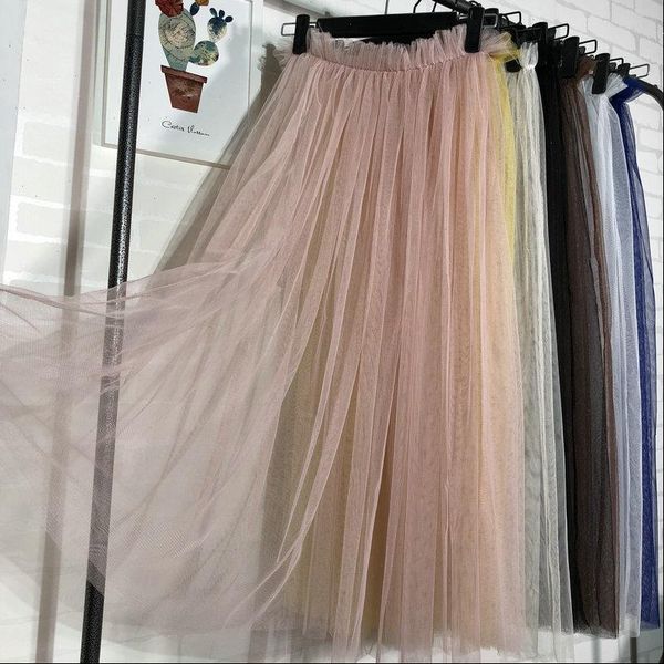 summer net yarn transparent single womens skirt layer mesh perspective half tulle skirts faldas largas mujer, Black
summer net yarn transparent single womens skirt layer mesh perspective half tulle skirts faldas largas mujer, Black