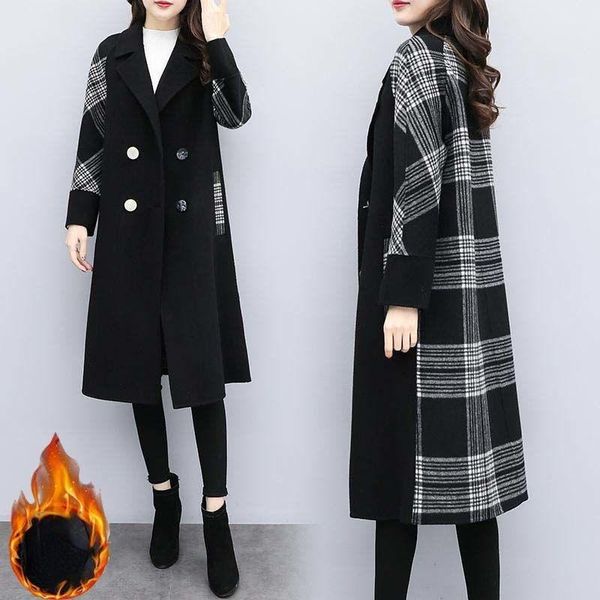 women's wool & blends coats 2022 autumn winter korean wild turn down collar long jacket female woolen coat plus size x320, Black
women's wool & blends coats 2022 autumn winter korean wild turn down collar long jacket female woolen coat plus size x320, Black