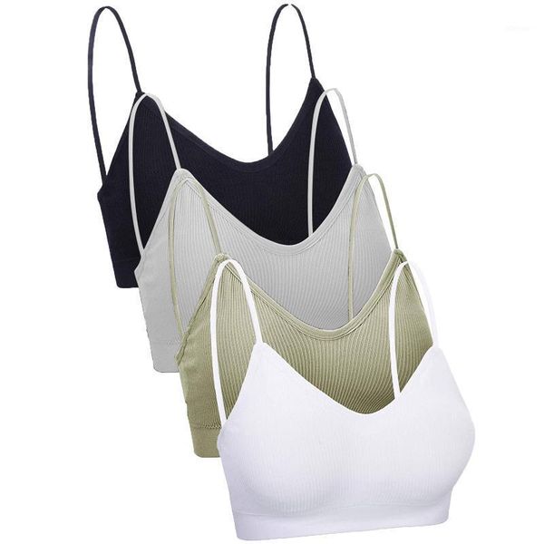 camisoles & tanks 4 pieces v neck bra women tank crop seamless lingerie female fitness underwear sports padded camisole bandeau sleep, Black;white
camisoles & tanks 4 pieces v neck bra women tank crop seamless lingerie female fitness underwear sports padded camisole bandeau sleep, Black;white