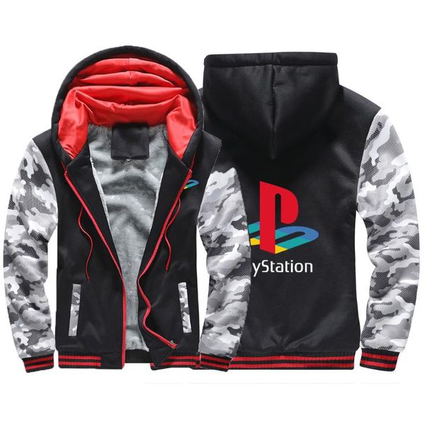 men's hoodies & sweatshirts playstation winter camouflage sleeve print jacket fleece thicken casual wool liner custom coat sweatshirt, Black
men's hoodies & sweatshirts playstation winter camouflage sleeve print jacket fleece thicken casual wool liner custom coat sweatshirt, Black