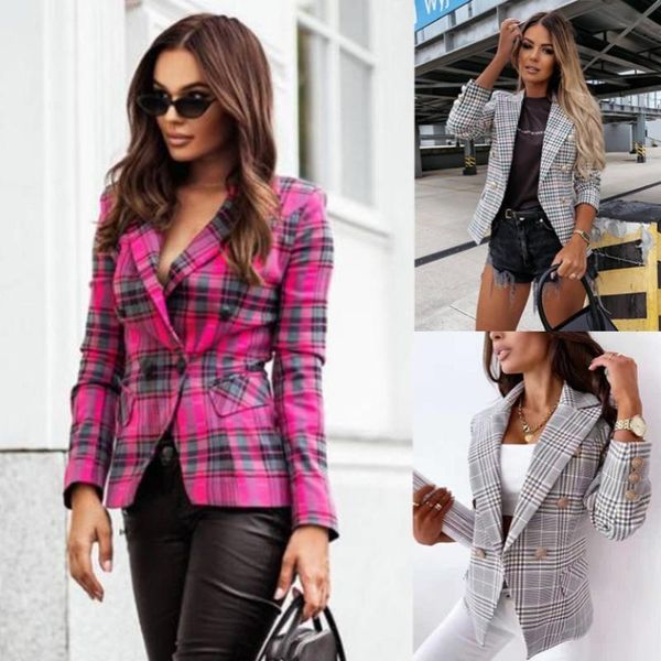 women's jackets euramerican fund plaid button small suit temperament cultivate one's body turn over collar short money coat, Black;brown
women's jackets euramerican fund plaid button small suit temperament cultivate one's body turn over collar short money coat, Black;brown