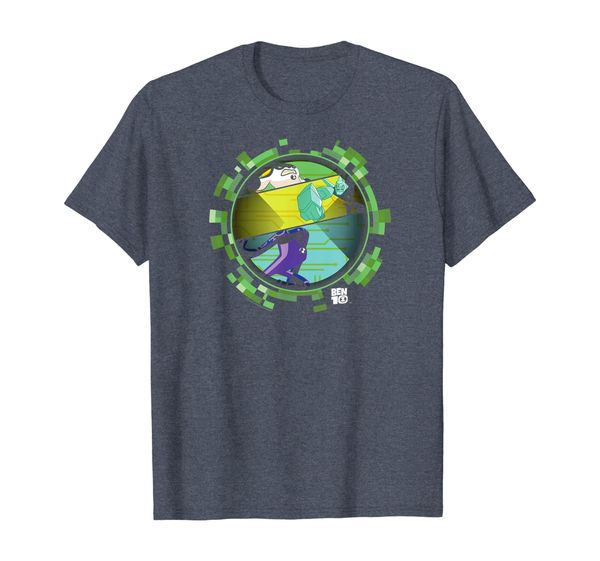 ben 10 hero circle t-shirt, White;black