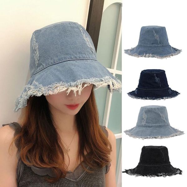 wide brim hats solid denim bucket hat fashion caps hip hop gorros men women summer panama cap beach sun fishing cotton #t3p, Blue;gray
wide brim hats solid denim bucket hat fashion caps hip hop gorros men women summer panama cap beach sun fishing cotton #t3p, Blue;gray