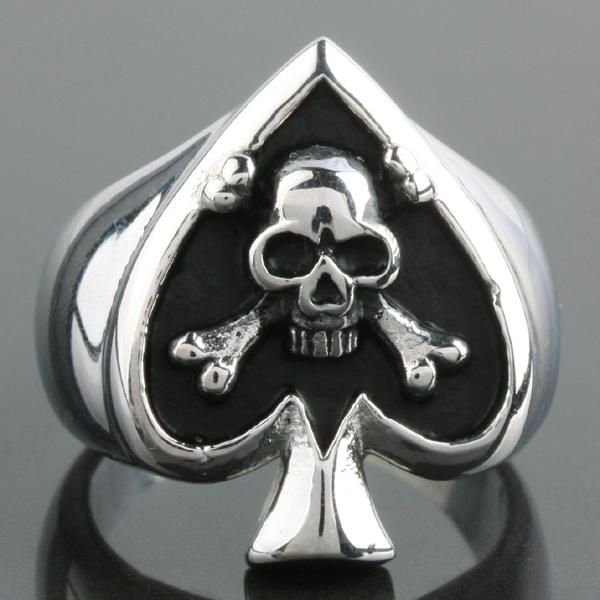 cluster rings gothic style crossbones pirate skull ring stainless steel punk steampunk playing card vintage jewelry, Golden;silver
cluster rings gothic style crossbones pirate skull ring stainless steel punk steampunk playing card vintage jewelry, Golden;silver