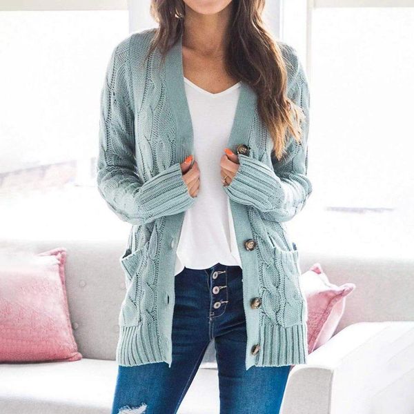regular autumn winter fashion cardigans womens sweaters long sleeve button casual solid cardigan, White;black
regular autumn winter fashion cardigans womens sweaters long sleeve button casual solid cardigan, White;black