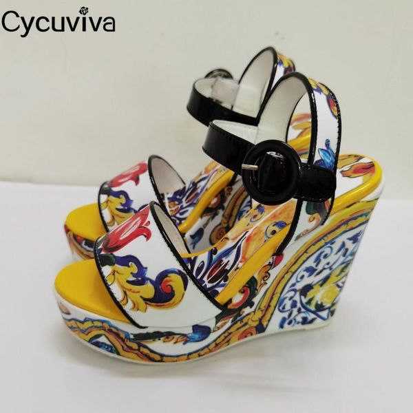 sandals runway colourful painting platform women peep toe wedge super high heels ankle strap summer party shoes woman, Black
sandals runway colourful painting platform women peep toe wedge super high heels ankle strap summer party shoes woman, Black