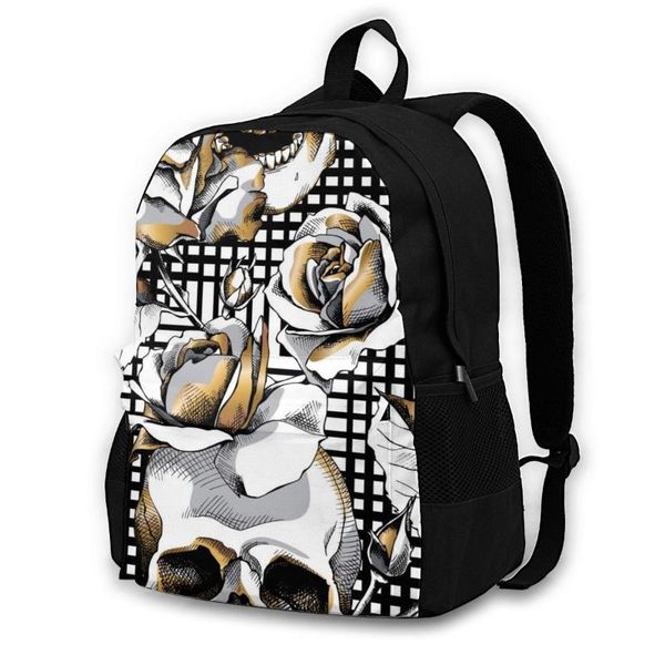 backpack 2021 shoulder bag fashion schoolbag for teenage backpacksgold skull and rose flowers on geometric background travel
backpack 2021 shoulder bag fashion schoolbag for teenage backpacksgold skull and rose flowers on geometric background travel
