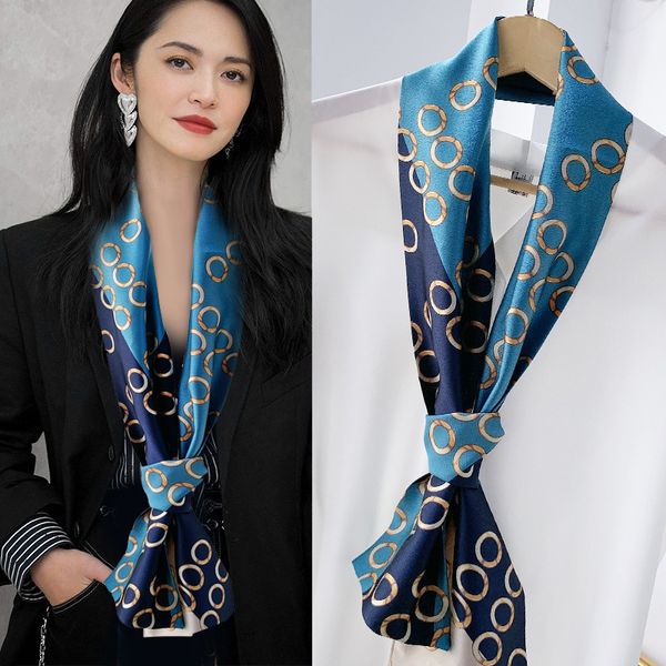 fashion trend net red scarf luxury designer streamer imitation silk korean version of wild thin and long shawl factory wholesale, Blue;gray
fashion trend net red scarf luxury designer streamer imitation silk korean version of wild thin and long shawl factory wholesale, Blue;gray
