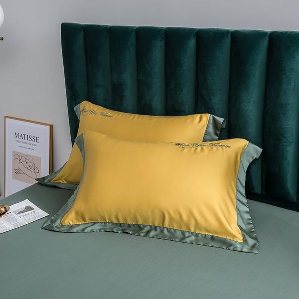 pillow case luxury tencel 600tc satin silk embroidery pillowcase cover sack pillowslip multi-color optional #/
pillow case luxury tencel 600tc satin silk embroidery pillowcase cover sack pillowslip multi-color optional #/