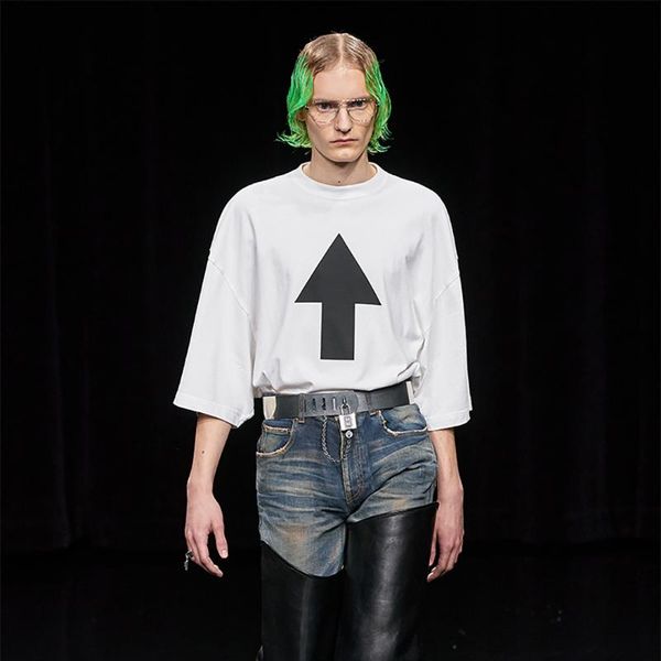 early spring personalized arrow printing oversized loose white t-shirt all-match for men and women women's
early spring personalized arrow printing oversized loose white t-shirt all-match for men and women women's