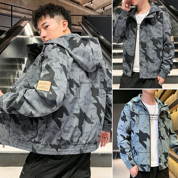 men's casual shirts 2021 spring camouflage jacket fashion brand loose coat korean versatile top, White;black
men's casual shirts 2021 spring camouflage jacket fashion brand loose coat korean versatile top, White;black