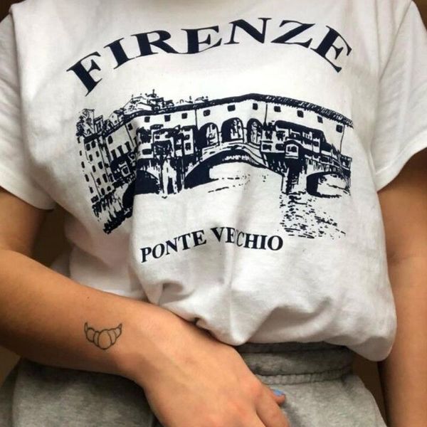 italy old bridge printed femlae graphic tees white cotton short sleeve casual loose vintage aesthetic t shirt for women women's t-shir
italy old bridge printed femlae graphic tees white cotton short sleeve casual loose vintage aesthetic t shirt for women women's t-shir