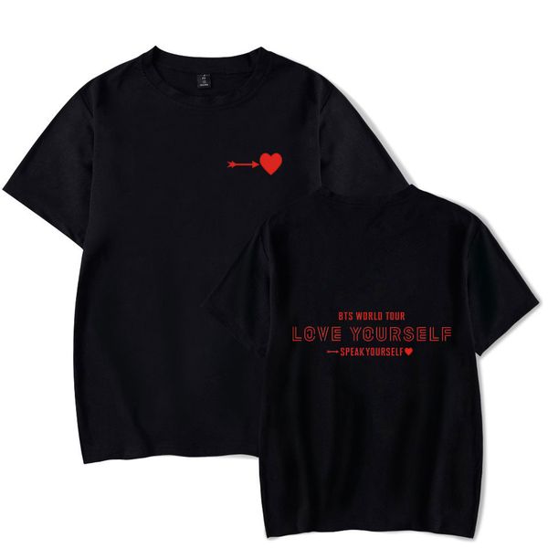 men's t-shirts men and women short-sleeved t-shirt korean team love yourself worlo tour fashion trend design cotton summer sho, White;black
men's t-shirts men and women short-sleeved t-shirt korean team love yourself worlo tour fashion trend design cotton summer sho, White;black