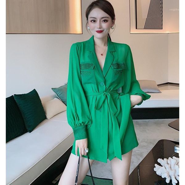 women's tracksuits women runway fashion summer 2 piece outfits 2021 designer long sleeve beading chiffon shirts + shorts set green whit, Gray
women's tracksuits women runway fashion summer 2 piece outfits 2021 designer long sleeve beading chiffon shirts + shorts set green whit, Gray