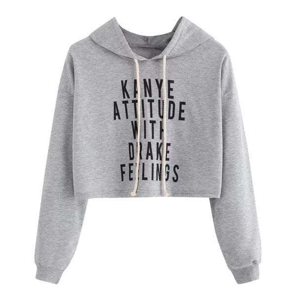 women's hoodies & sweatshirts sweatshirt crop gray hooded long sleeve letter printed women 2021 autumn female clothes, Black
women's hoodies & sweatshirts sweatshirt crop gray hooded long sleeve letter printed women 2021 autumn female clothes, Black