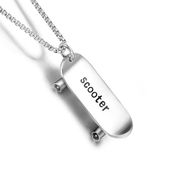 chains stainless steel skate boarding men punk rock pendant necklace jewelry gift for him with chain, Silver
chains stainless steel skate boarding men punk rock pendant necklace jewelry gift for him with chain, Silver