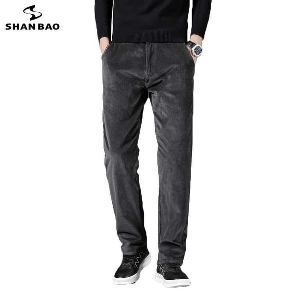 shan bao corduroy comfortable cotton men's straight casual pants autumn winter brand clothing classic embroidery trousers 210709, Black
shan bao corduroy comfortable cotton men's straight casual pants autumn winter brand clothing classic embroidery trousers 210709, Black