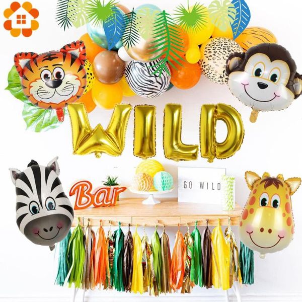 1set cute wild one animal theme figure balloons happy birthday banner for jungle party baby shower safari supply decoration
1set cute wild one animal theme figure balloons happy birthday banner for jungle party baby shower safari supply decoration