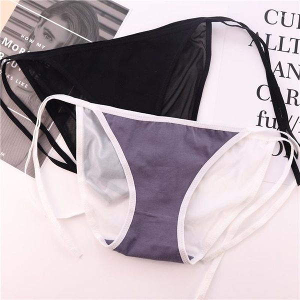 summer ladies micro-perspective mesh underwear cute lace-up low-waist briefs1, Black;pink
summer ladies micro-perspective mesh underwear cute lace-up low-waist briefs1, Black;pink