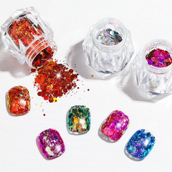 nail glitter korea big sequins art style chameleon ins burst laser hexagonal decorations, Silver;gold
nail glitter korea big sequins art style chameleon ins burst laser hexagonal decorations, Silver;gold