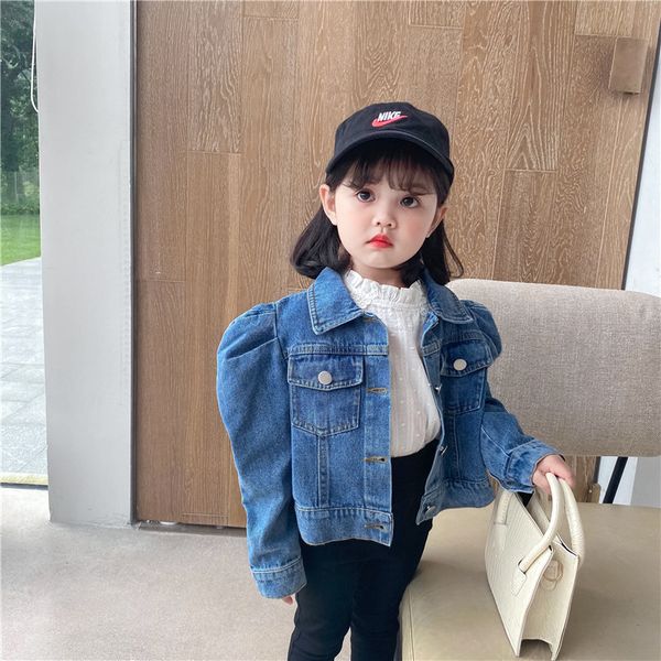 new fashion toddler kids baby girl denim puff long sleeve pocket jacket spring autumn children girls clothes, Blue;gray
new fashion toddler kids baby girl denim puff long sleeve pocket jacket spring autumn children girls clothes, Blue;gray