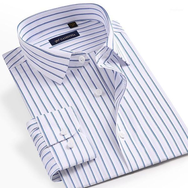 men's dress shirts classic-collar non-iron striped shirt pocketless comfortable 100% cotton standard-fit long sleeve office, White;black
men's dress shirts classic-collar non-iron striped shirt pocketless comfortable 100% cotton standard-fit long sleeve office, White;black
