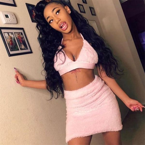 cute pink fluffy women tracksuits faux fur two piece set crop bodycon mini skirts party night club 2, Gray
cute pink fluffy women tracksuits faux fur two piece set crop bodycon mini skirts party night club 2, Gray
