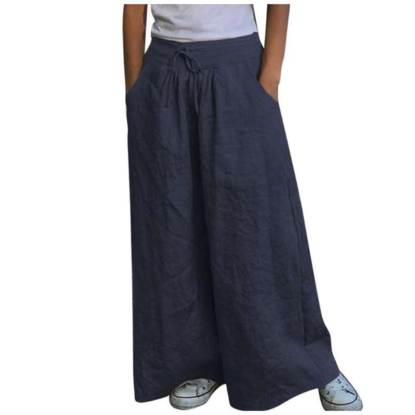 women's pants & capris plus size wide leg women high waist casual ankle-length loose cotton and linen long 2021 fashion trousers, Black;white
women's pants & capris plus size wide leg women high waist casual ankle-length loose cotton and linen long 2021 fashion trousers, Black;white