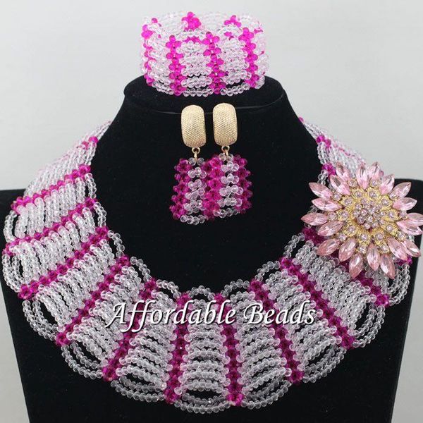 earrings & necklace shining gold jewelry sets for women gorgeous beads african set rare style handmade ncd045, Silver
earrings & necklace shining gold jewelry sets for women gorgeous beads african set rare style handmade ncd045, Silver