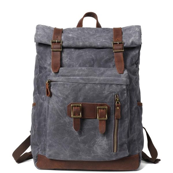 backpack euro style travel outdoor multi-functional waxed canvas men rucksacks waterproof large capacity work laptop
backpack euro style travel outdoor multi-functional waxed canvas men rucksacks waterproof large capacity work laptop