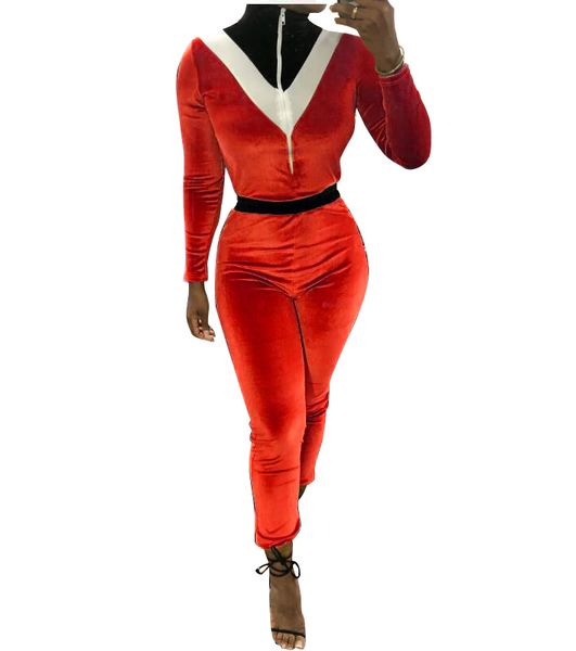 spliced colors women veet jumpsuits zipper stand neck long sleeves elastic waist ny casual party rompers est, Black;white
spliced colors women veet jumpsuits zipper stand neck long sleeves elastic waist ny casual party rompers est, Black;white