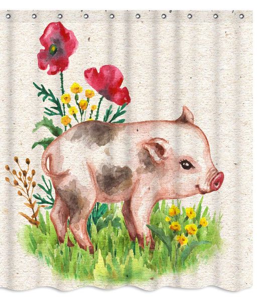floral pig animal fabric shower curtain sets bathroom decor with hooks waterproof washablepink red green
floral pig animal fabric shower curtain sets bathroom decor with hooks waterproof washablepink red green