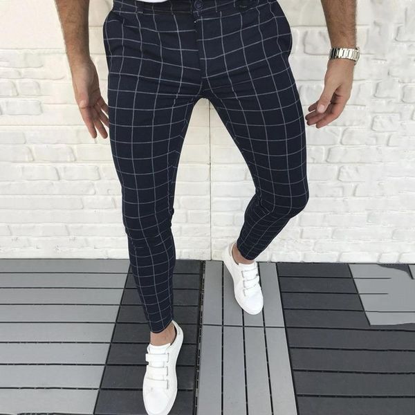 men's pants plaid men skinny clothing pantalon trousers pencil ropa hombre streetwear smart casual, Black
men's pants plaid men skinny clothing pantalon trousers pencil ropa hombre streetwear smart casual, Black