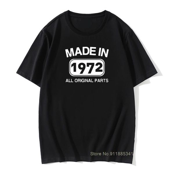 men's t-shirts made in 1972 birthday men t shirt 49 years present graphic create cotton tshirts retro print daddy husband father tees, White;black
men's t-shirts made in 1972 birthday men t shirt 49 years present graphic create cotton tshirts retro print daddy husband father tees, White;black