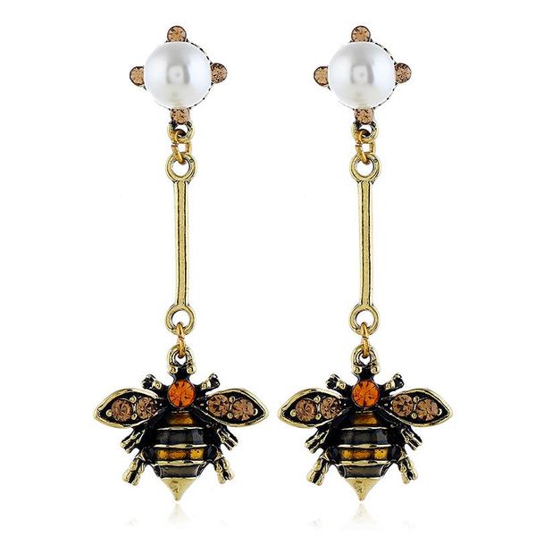 fashion rhinestone enamel bee dangle earrings vintage silver gold color alloy drop for women party jewelry gifts & chandelier
fashion rhinestone enamel bee dangle earrings vintage silver gold color alloy drop for women party jewelry gifts & chandelier