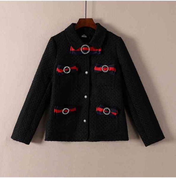 women's jackets spring of 54 003 lady set auger bowknot short coat lapels y60z, Black;brown
women's jackets spring of 54 003 lady set auger bowknot short coat lapels y60z, Black;brown