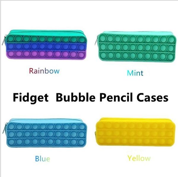 creative fidget pencil-case children's rainbow push it bubble silicone capacity storage pouches stationery box toys sensory decompressi
creative fidget pencil-case children's rainbow push it bubble silicone capacity storage pouches stationery box toys sensory decompressi