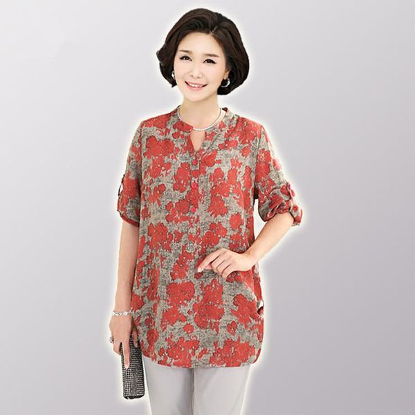 women's blouses & shirts large size women clothing floral print blouse female cotton linen loose 6xl lady pluse blusas femininas, White
women's blouses & shirts large size women clothing floral print blouse female cotton linen loose 6xl lady pluse blusas femininas, White